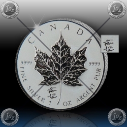 1oz KANADA "Maple Leaf" 2012 (Privy - Dragon)